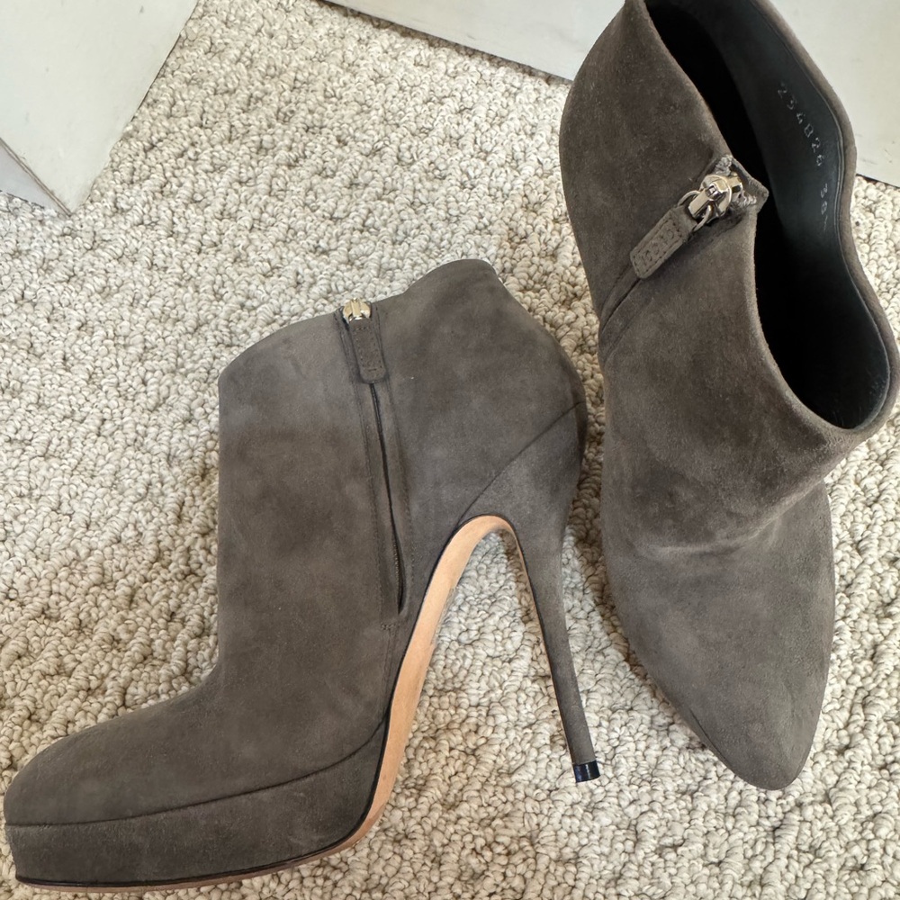 Gucci Charcoal Ankle Booties - Picture 4 of 6